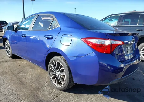 2015 Toyota Corolla S Plus из США, поврежденный, VIN 5YFBURHE1FP342637
